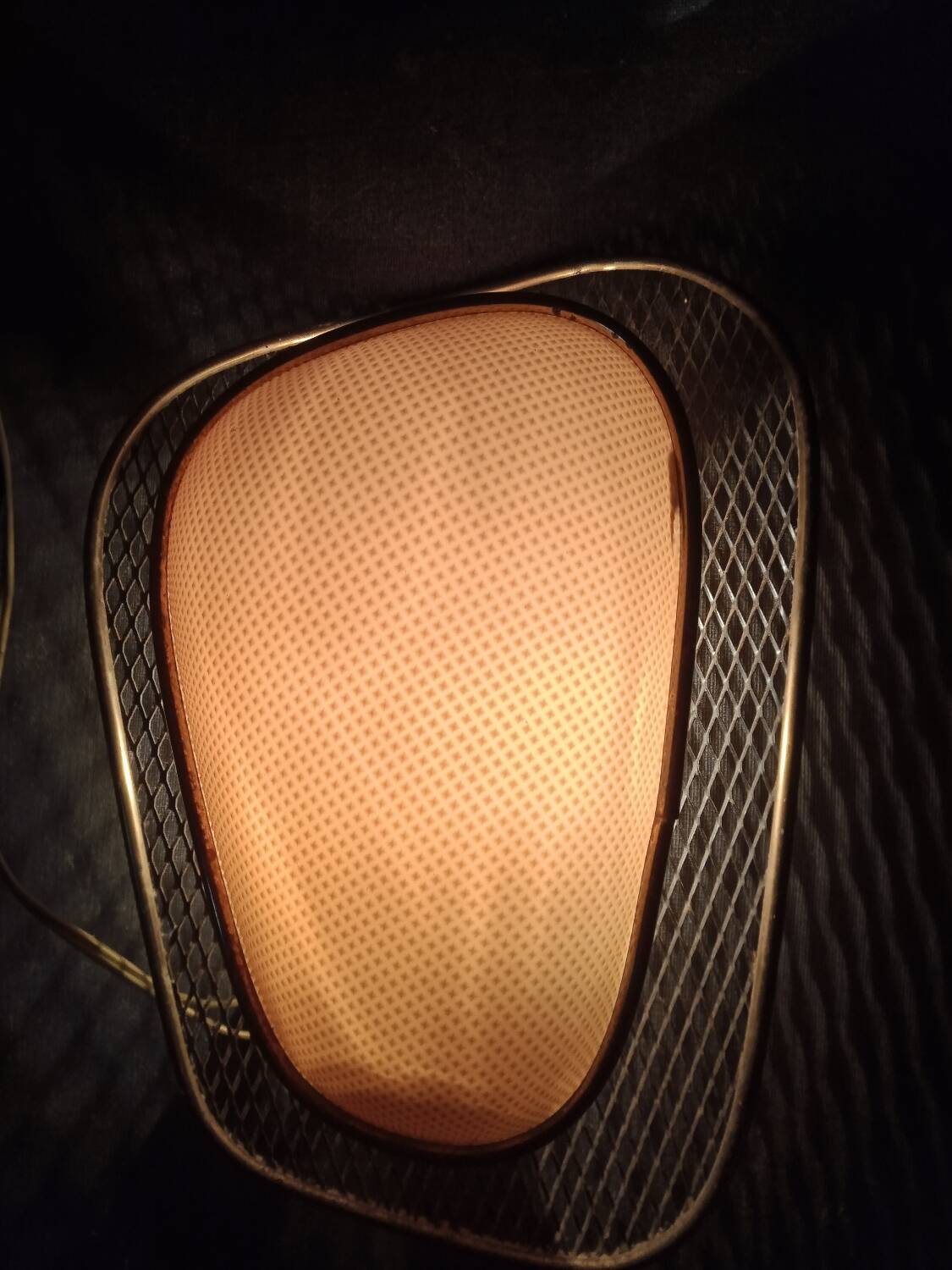 50s wall lights in expanded metal