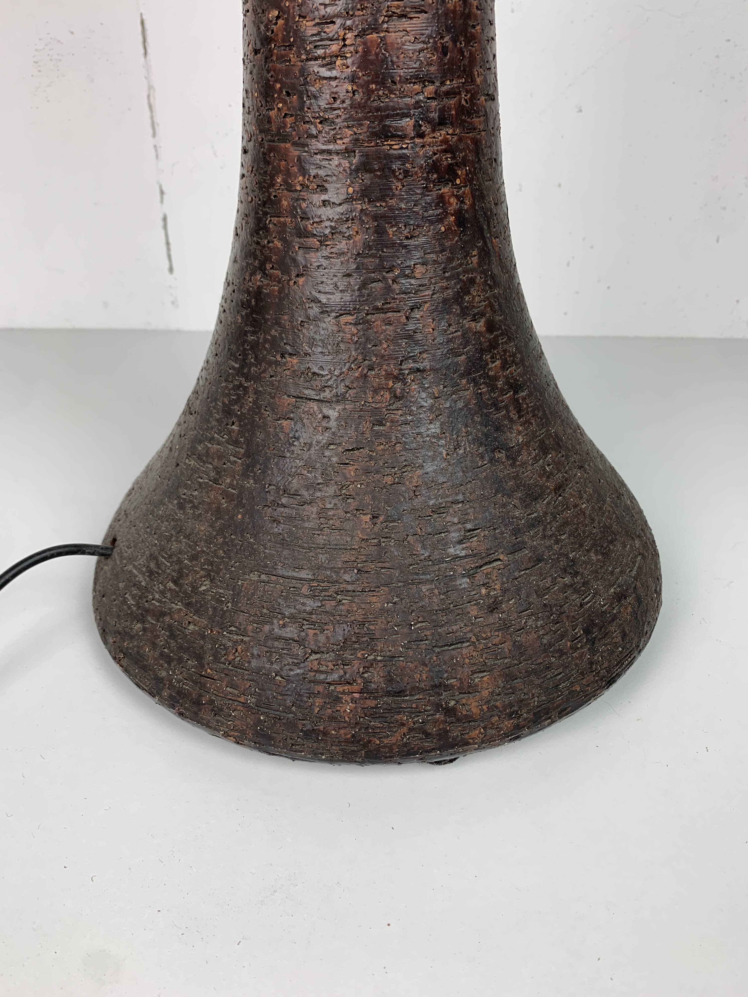 Midcentury brutalist Dutch ceramic mushroom floor lamp, 1960s