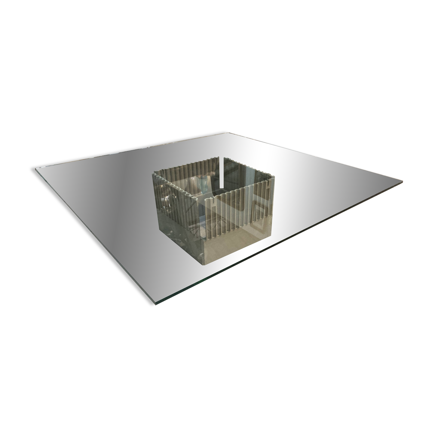 Large Coffee Table - Glass 120 x 120 - Designer