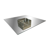 Grande Table basse de salon - Verre 120 x 120 - design