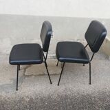 Pair of Cm 196 chairs by Pierre Paulin 1960