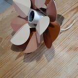 Vintage metal and chrome wall lamp " flower "