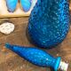 Turquoise blue Empoli decanter