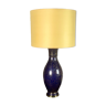 Art Deco period lamp in Sèvres ceramic with blue decoration speckled with gold