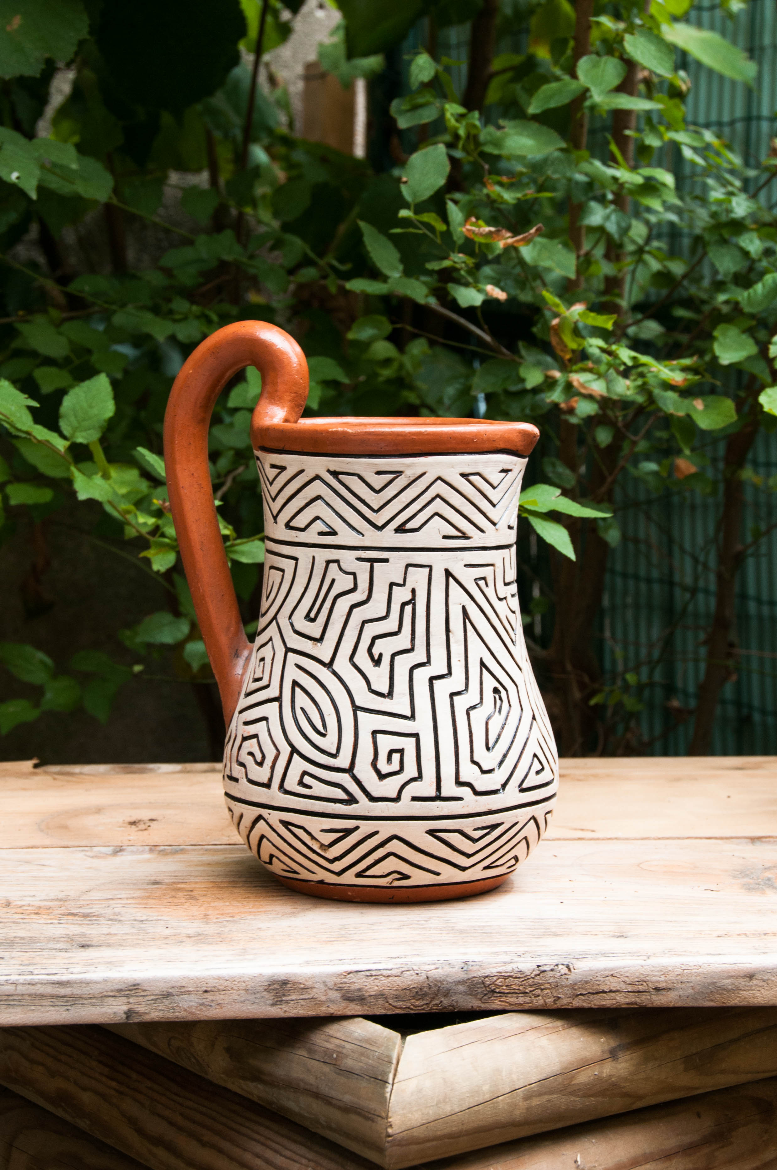 Terracotta pitcher