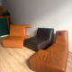 Canapé en cuir Ligne Roset Confluence par Philippe Nigro