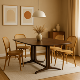 Mid-Century Teak Extendable Table by N.O. Møller for Gudme Furniture Factor