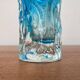 Glass vase with bark design by Ingrid Glas, Germany, 1960s.
