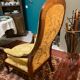 Fauteuil Voltaire en velours