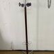Industrial coat rack in chrome metal