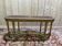 Banc - Banquette de piano en cannage et bois doré de style Louis XVI