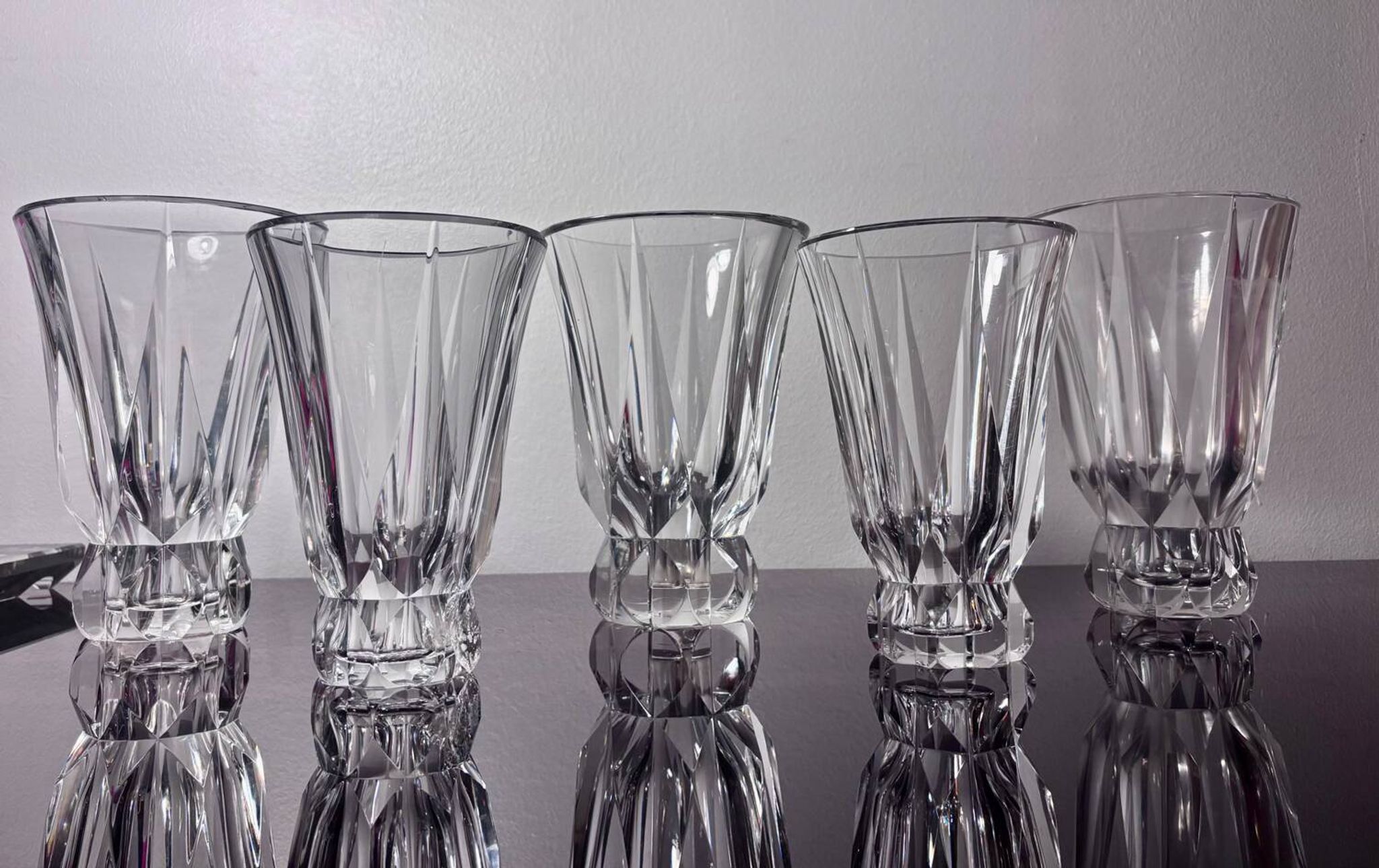 Collection of 5 Vases Saint Louis