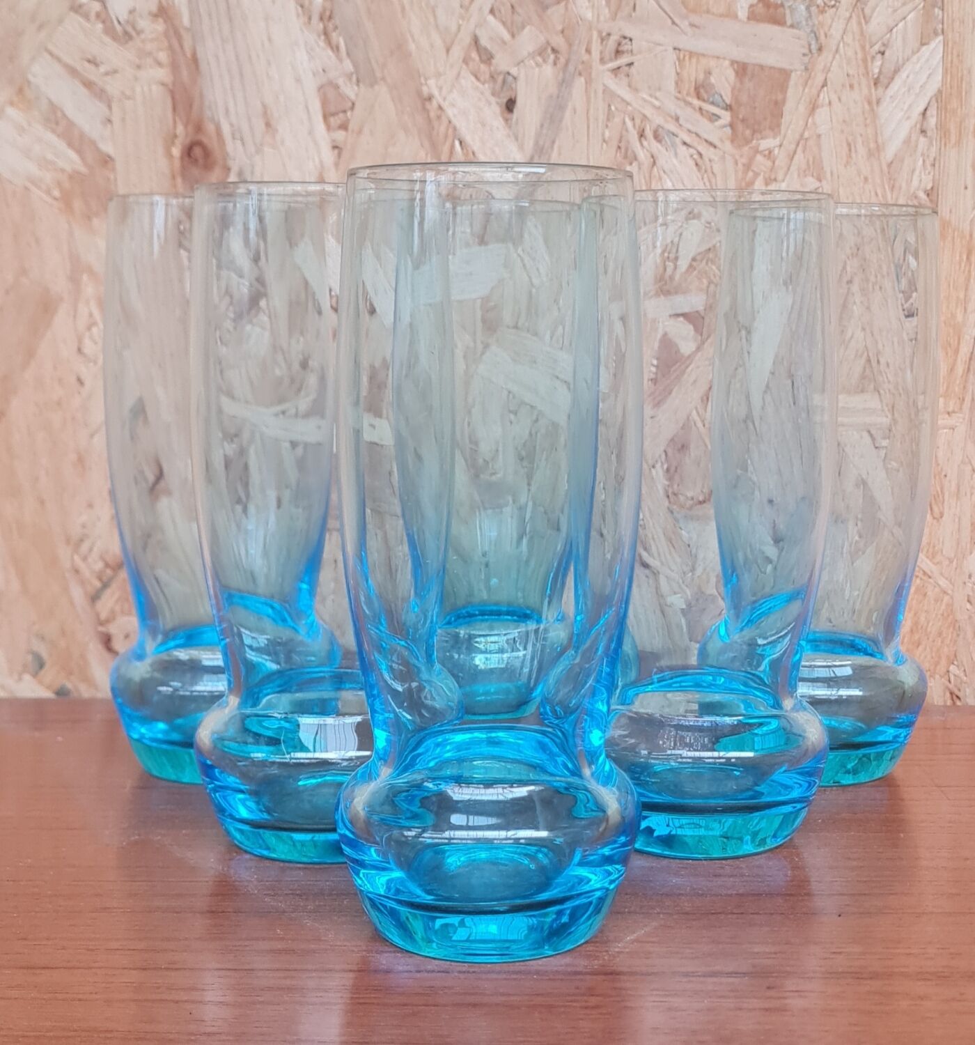 Set of 6 crystal water glasses