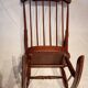 Rocking chair 50s in solid wood