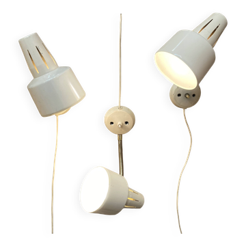 Trio of wall lights "scandinavian design" 1950.