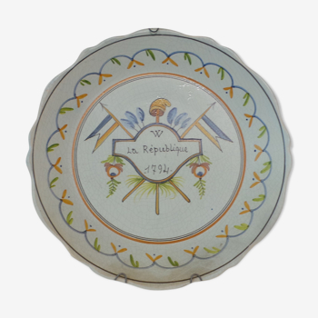 Decorative plate the Republic 1794