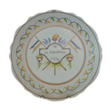 Assiette décorative la Republique 1794