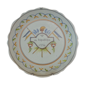 Decorative plate the Republic 1794