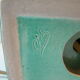 Pair of vintage lamps in bordeaux art ceramic