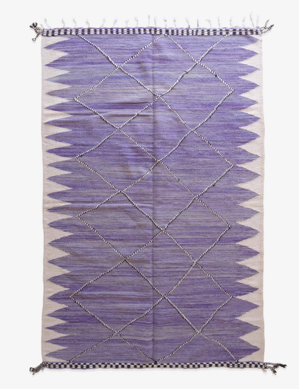 Purple Kilim Rug - 312 x 200 cm