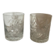 Duo of cut crystal whisky glasses
