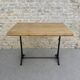 bistro table with cast iron legs signed Lelong, early 20th century