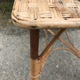 Vintage rattan coffee table