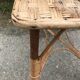 Table basse vintage en rotin