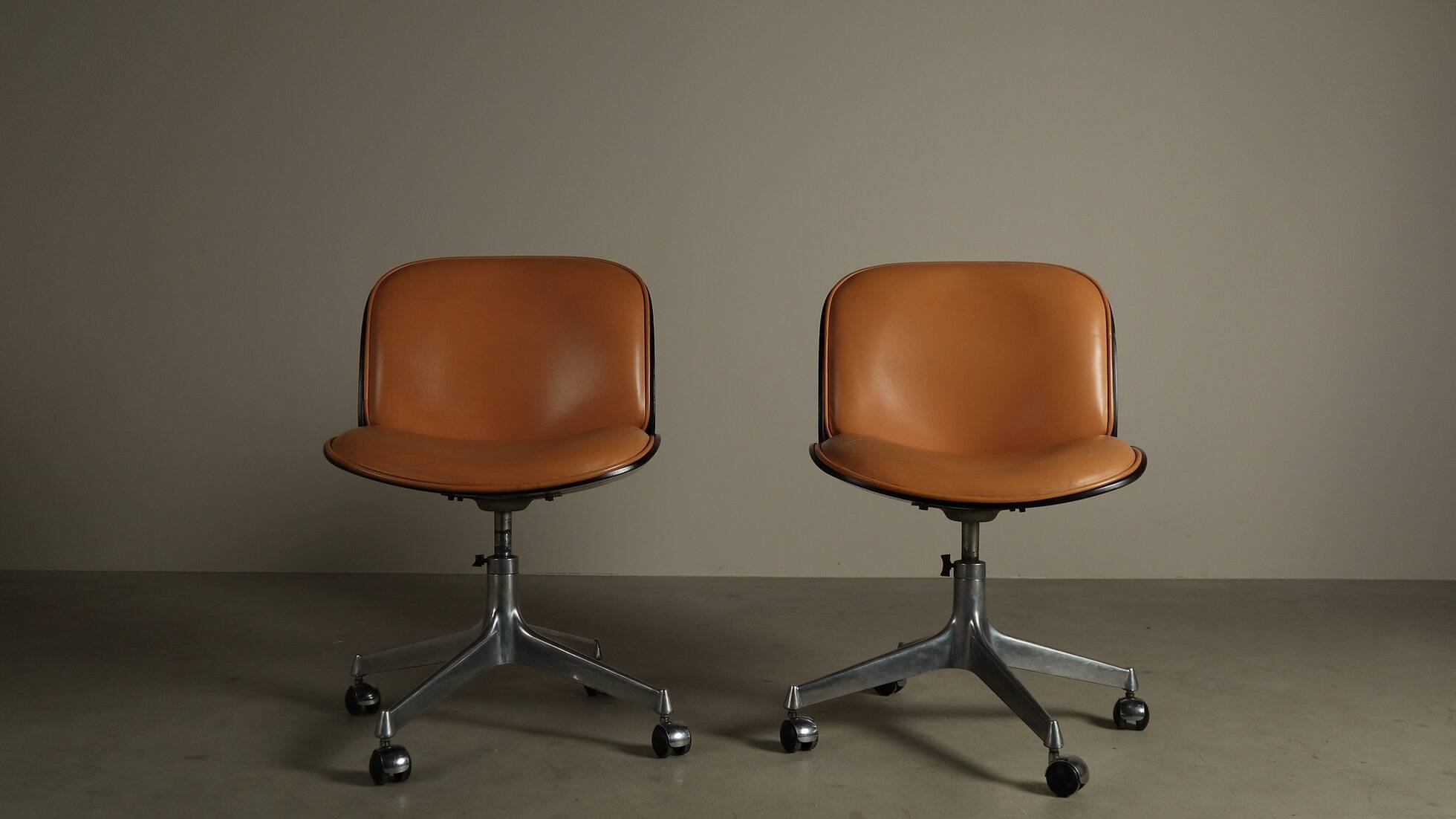 ‘Parioli’ office chairs by Ennio Fazioli for MIM Roma, Italy 1960s