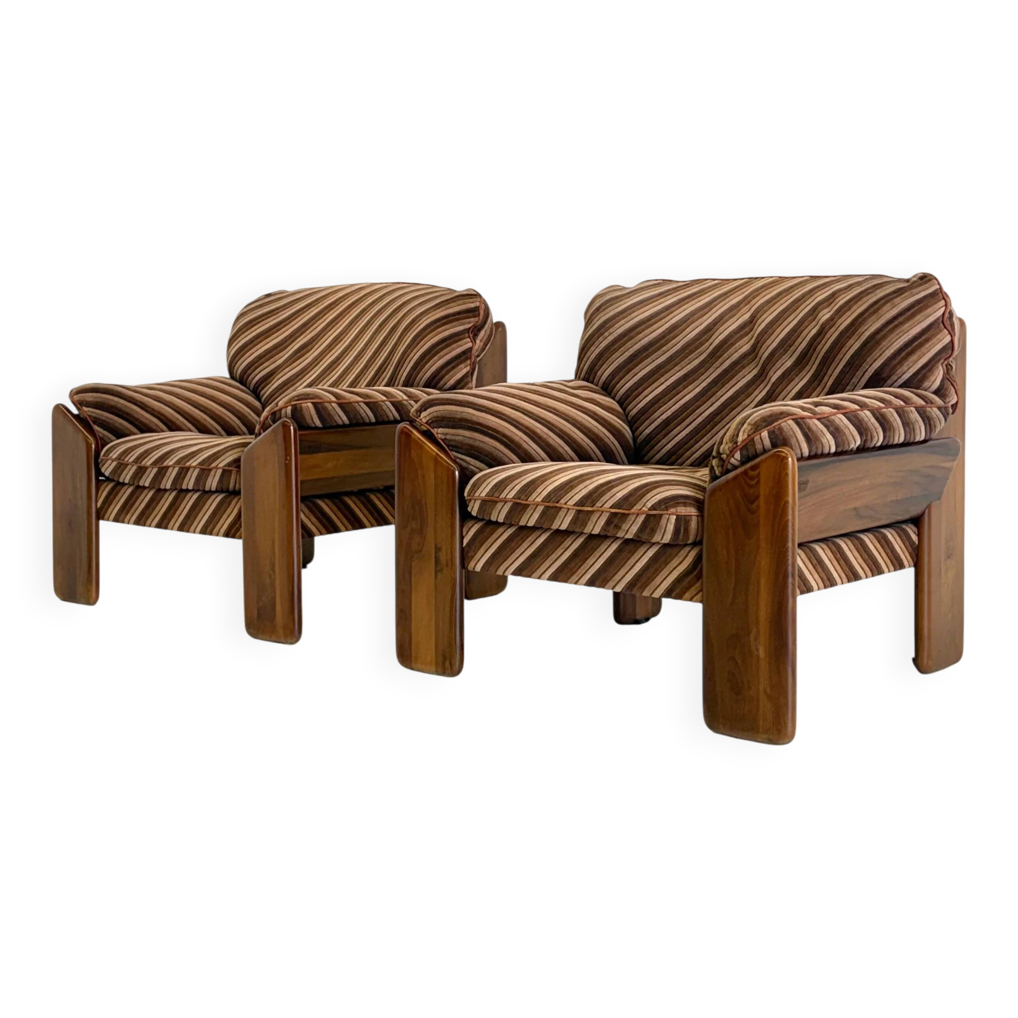 Sapporo chair by Mario Marenco for Mobil Girgi striped