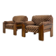 Sapporo chair by Mario Marenco for Mobil Girgi striped