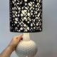 Lampe vase du milieu du siècle avec abat-jour japonais