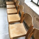 6 beech chairs 1980