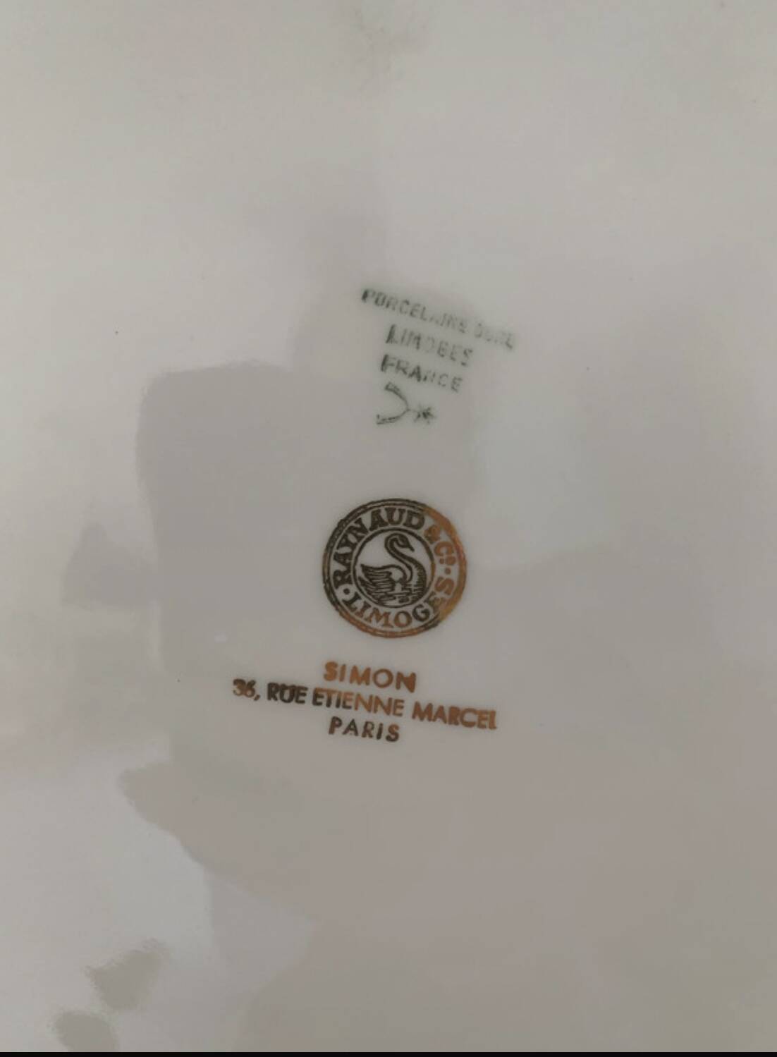 Set of 2 Limoges porcelain dishes