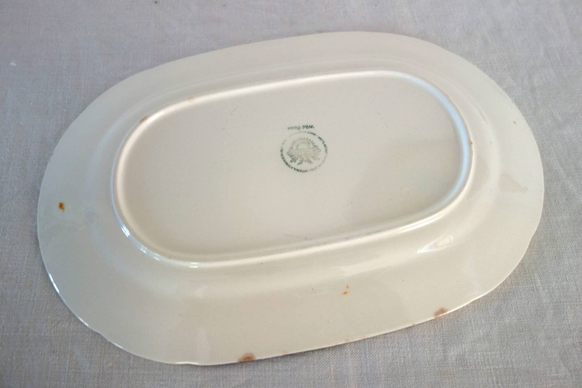 2 service plates Villeroy & Boch "Wild Rose", 1970