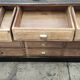 Old oak cabinet with fifteen drawers