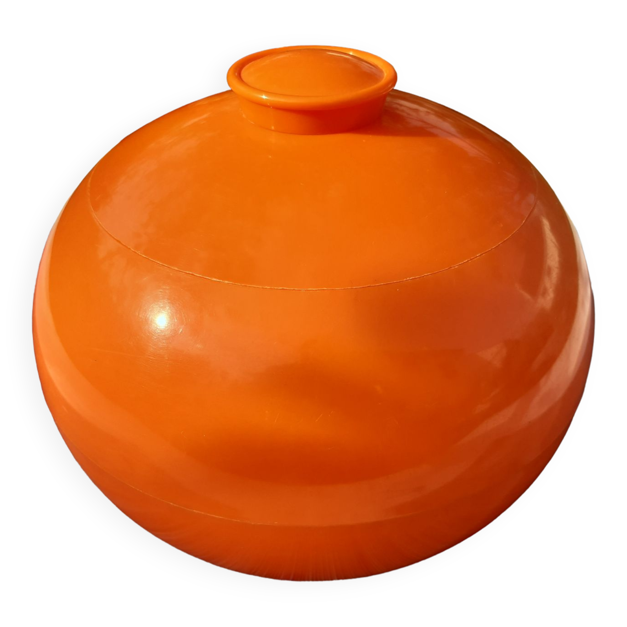80's orange ice bucket