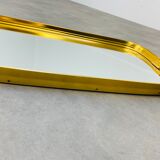 Mirror rearview mirror gold strapping Schönform 60s