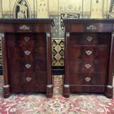 Pair of Empire style bedside tables
