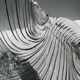 Large shell shaped bowl - Art Deco Revival 1980s