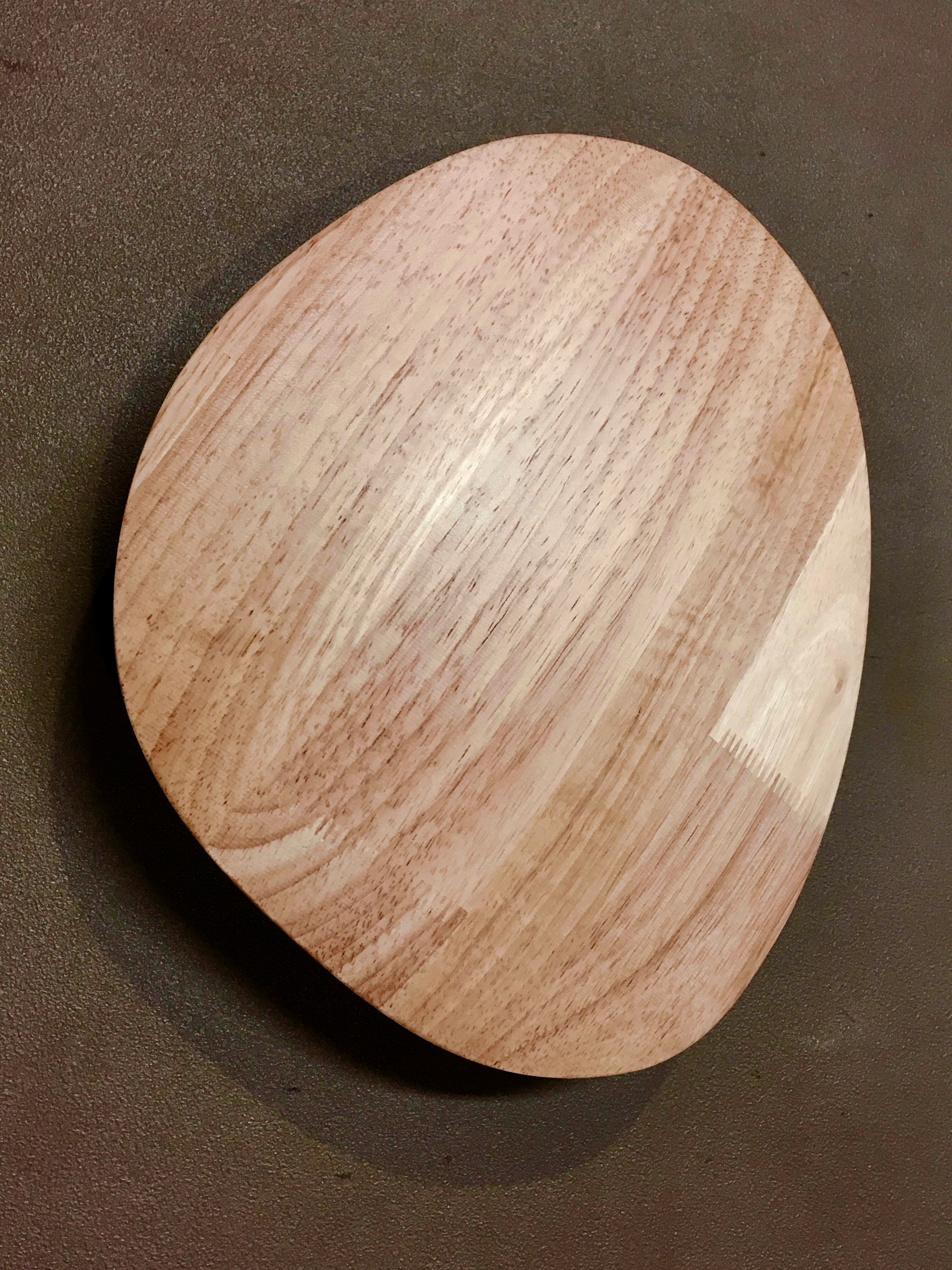 Solid wood scandinavian sconce