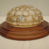 Ceiling lamp with fruit wood frame