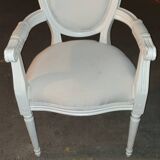 Louis xvi medallion armchair