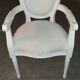 Louis xvi medallion armchair