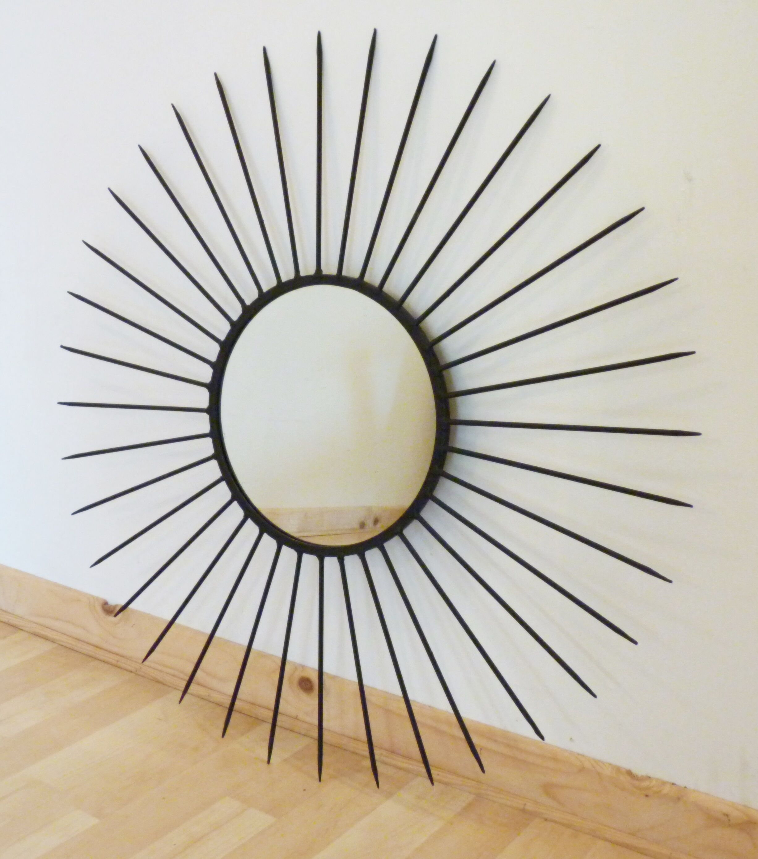 Mirror Sun metal 74 x 74 cm