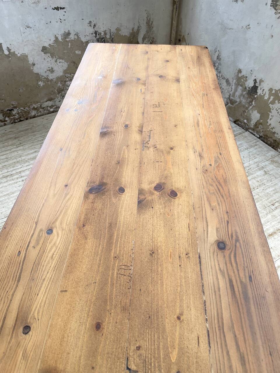 2m pine farm table