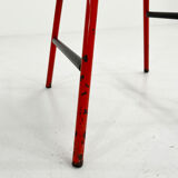 Adjustable and Swivel Bar Stool Il Bottone by Paolo Parigi for Heron Parigi, 1980