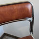 4 chrome chairs in faux leather