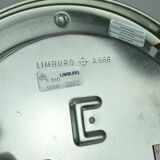 limburg CEILING LIGHT model A668 2982 amber glass structured glass 1970s
