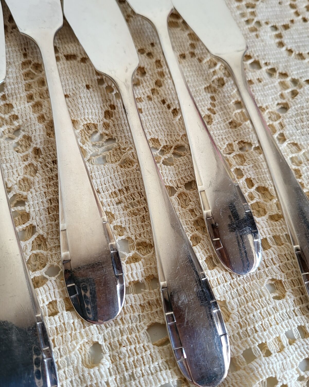 12 silver-plated fish cutlery sets by Argental